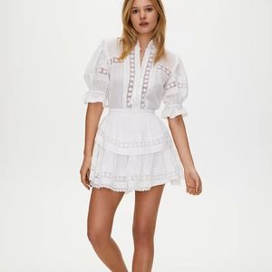 SOLD Peace Ruffle Dress by Sunday Best Aritzia white LoveShackFancy style